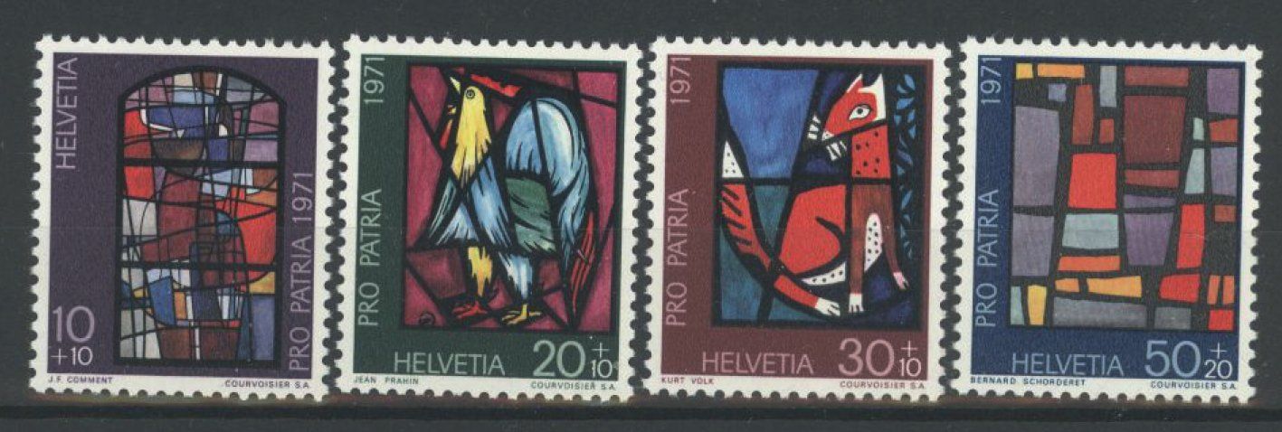 Alle Briefmarken: 1971, Pro Patria ** – Gebraucht aus Willisau von Vollstempel