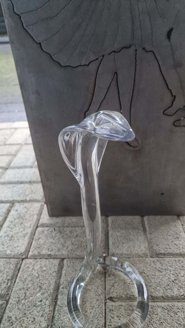 Statuette: Grosse Glas-Schlange KOBRA – Usato da Wil  AG venduto da Kfloh 2