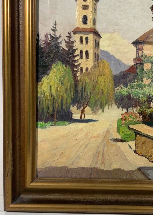 GEMÄLDE OEL/LEINWAND UNLESERLICH SIGNIERT MIT RAHMEN 7