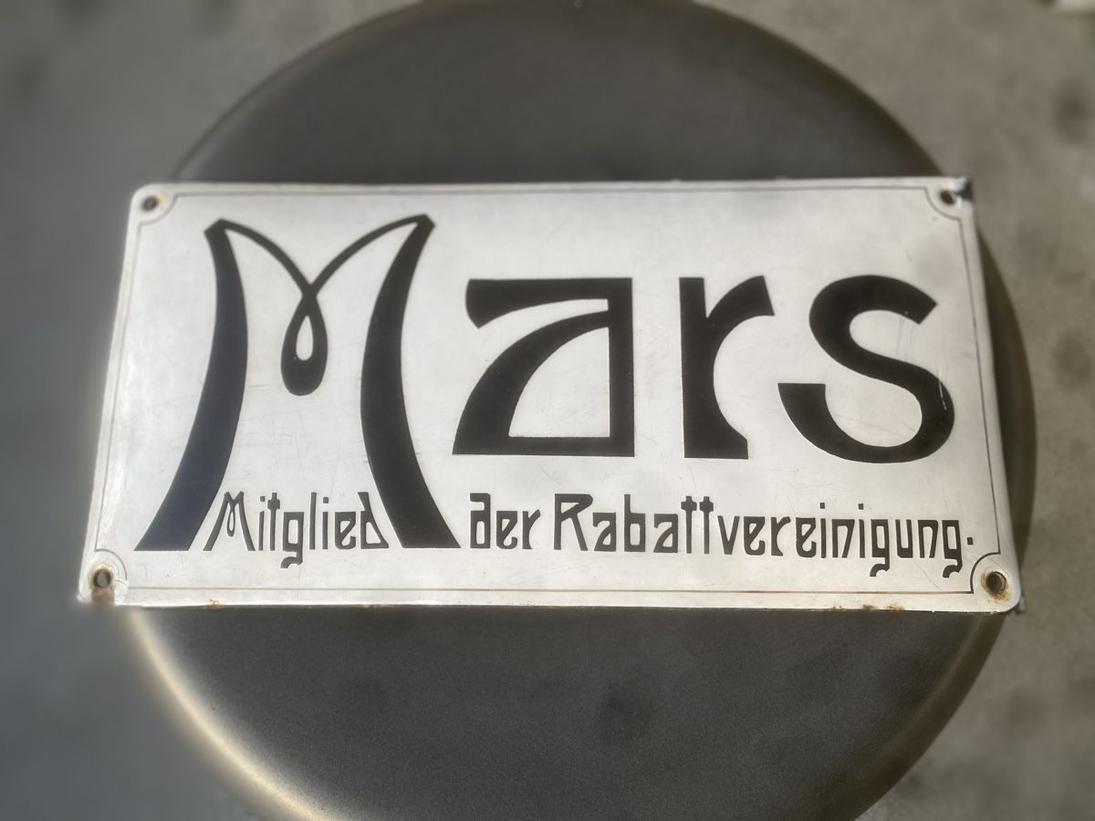 Insegne: Original Emailschild Mars – Usato da Bülach venduto da classicrider