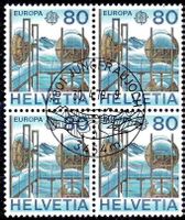 1979 RELAISSTAT JUNGFRAUJOCH 4ERBLOCK SONDERSTEMPEL - Y106