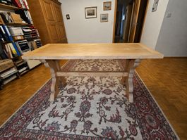 Tisch Massivholz Eiche Landhausstil 163x74 guter Zustand...