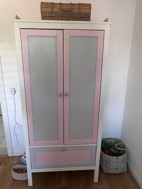 Ikea Fasciatoi & Accessori: Wickeltisch Kommode mit Klappaufsatz Weiss Rosa Grau – Usato da Jonen venduto da Nadu5 3