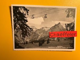 1952 Engelberg Schwebebahn Gerschnialp Trübsee und Hahnen