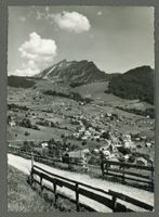 AK sw Amden SG mit Leistkamm ≈ 1962 
