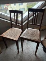 2 Antike Stühle mit Wiener Geflecht, restaurieren!