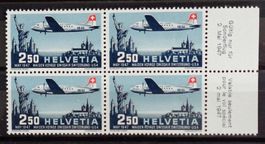 SUISSE 1947: Vol spécial Swissair Genève – New York, **