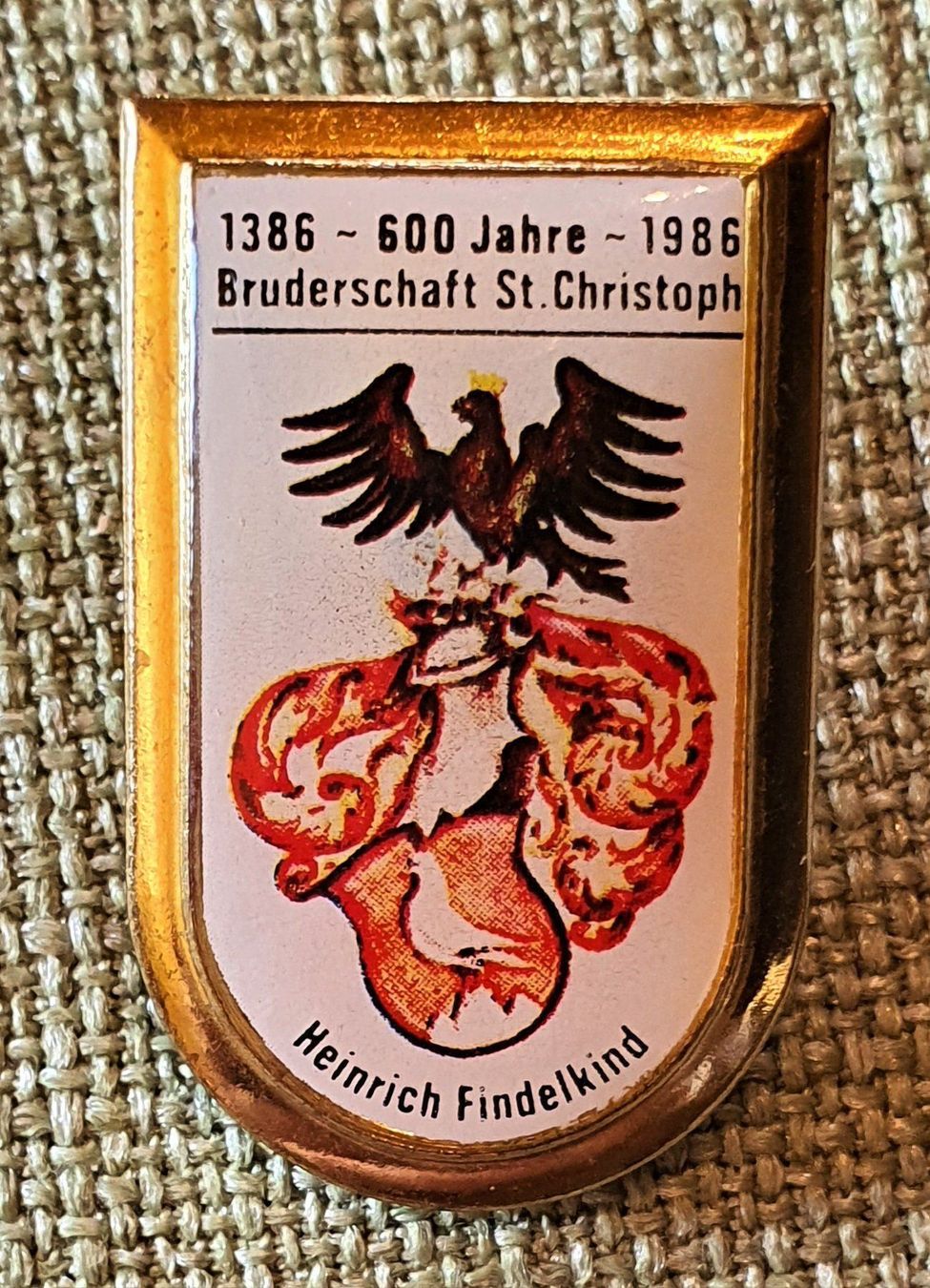 Placchette & Badge: K315 - Pin Bruderschaft St. Christoph 86 – Usato da Reinach BL venduto da Boston-Verkauf
