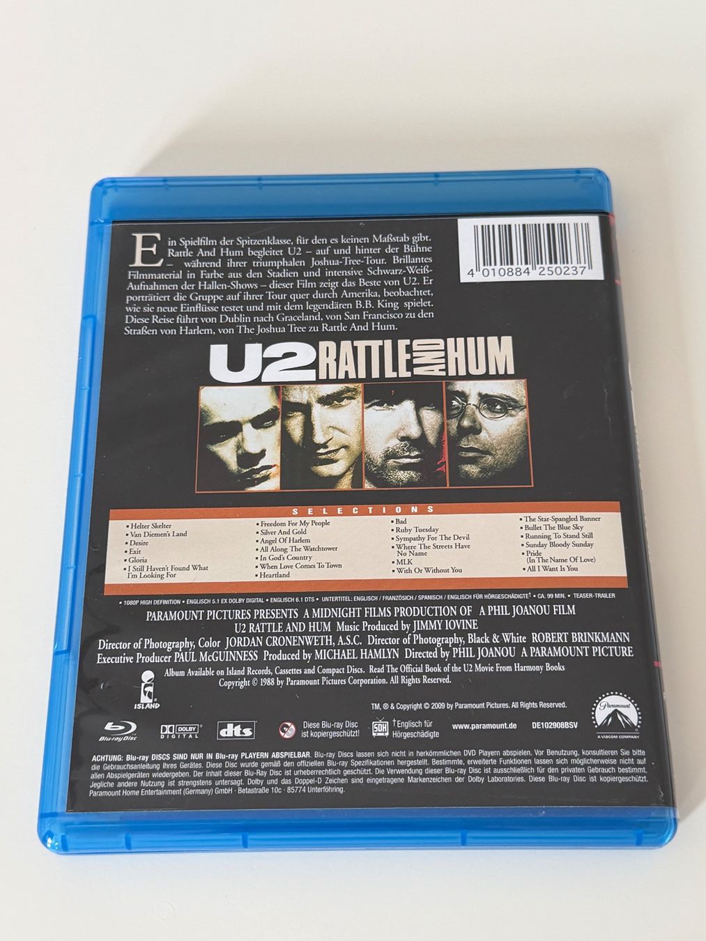 Alle DVDs: Blu-ray U2 Rattle and Hum – Neu (gemäss Beschreibung) aus Altstätten SG von sheamus 1