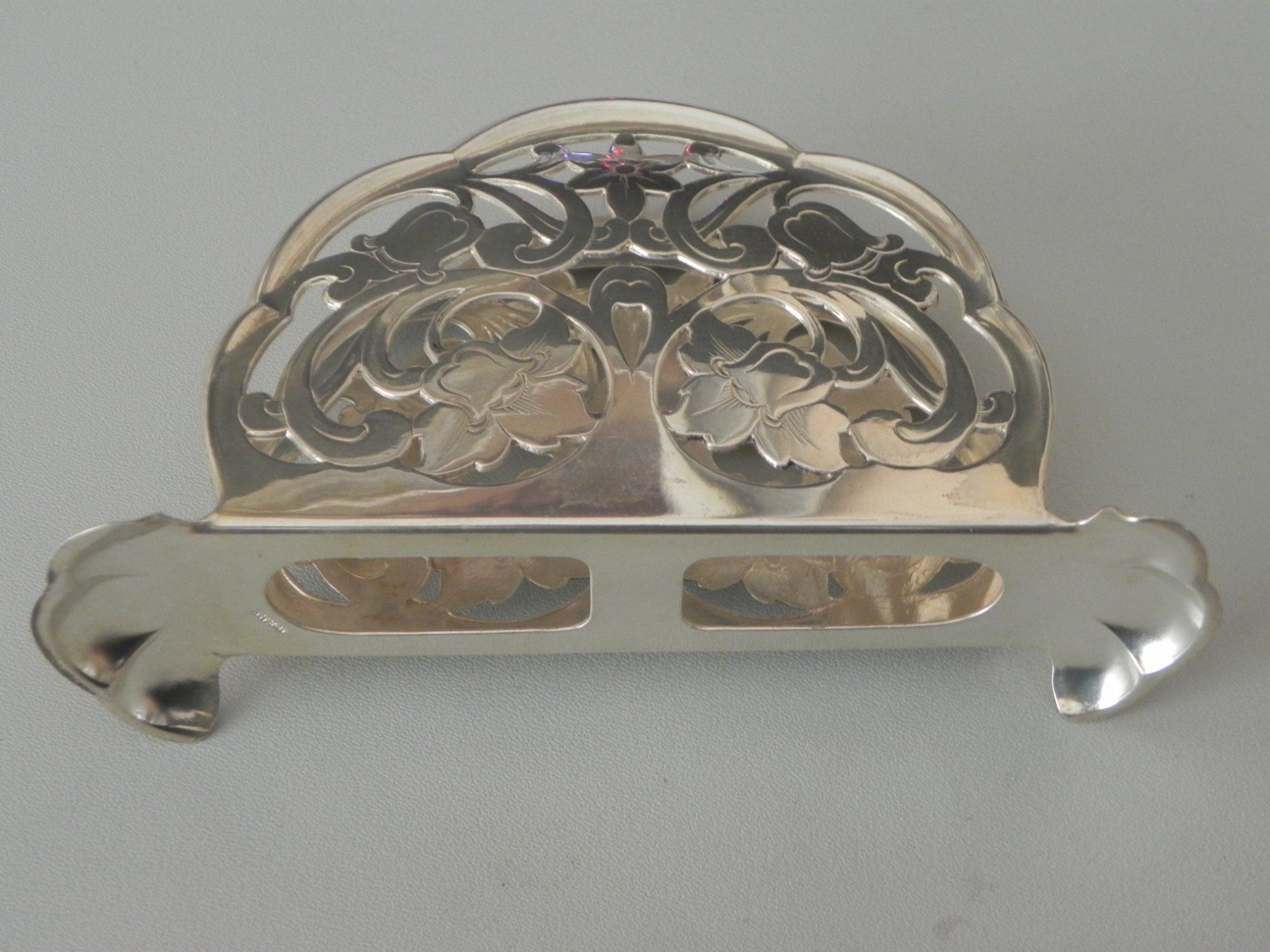 Sonstiges Geschirr & Gläser: Vintage Serviettenhalter Florale 835S Silber – Gebraucht aus Minusio von Lory64 6