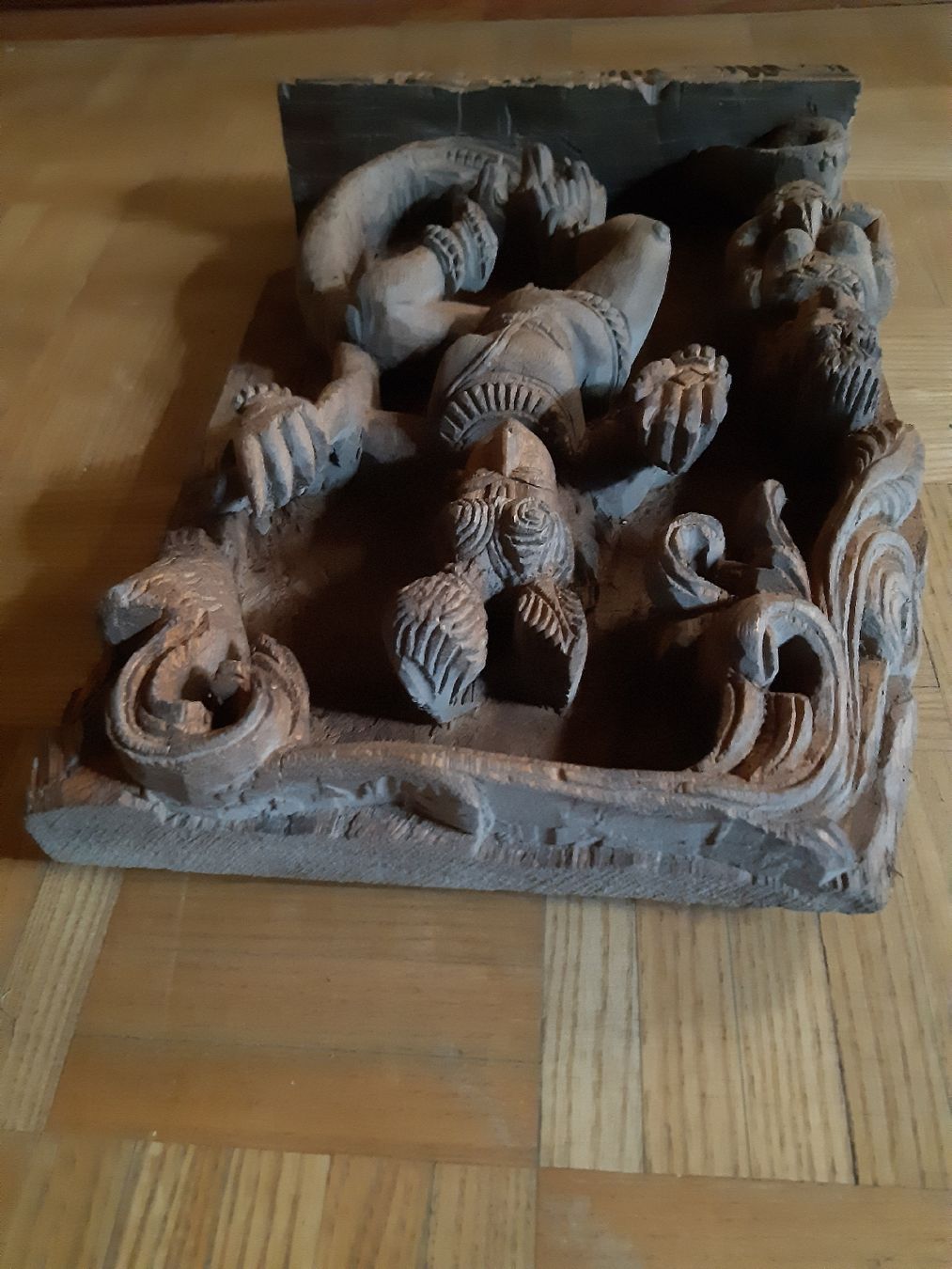 Statuette: BAS RELIEF "KALIAMARDHAN". Lord Krishna – Usato da Genève venduto da dieudedieu 2