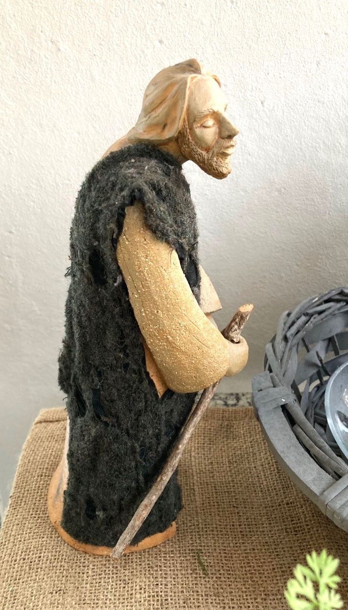 Statuette: Wunderschöner Hirte oder Josef 28 cm Krippenfigur – Usato da Zürich venduto da brazerola 4
