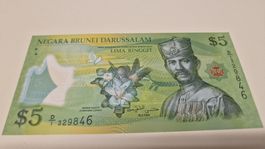 Brunei 5 Ringgit 2011 Geldschein gute Erhaltung