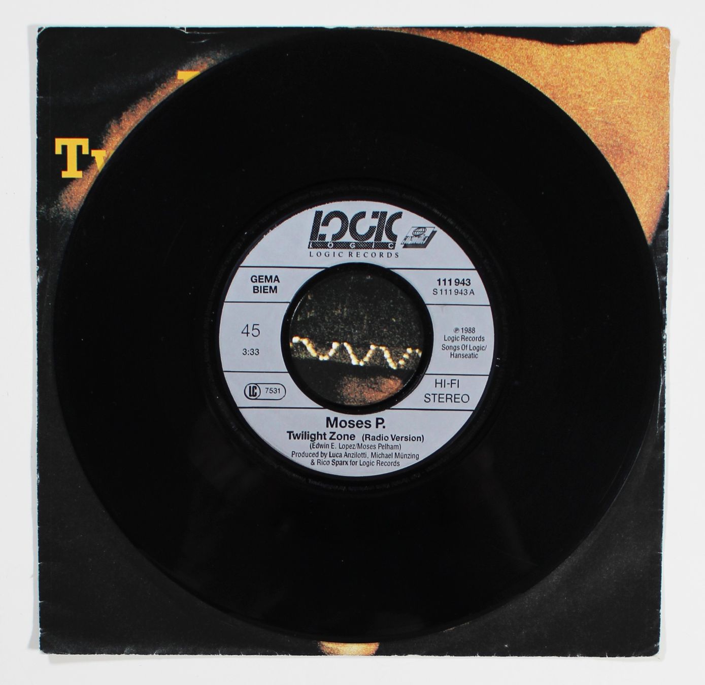 Dischi in vinile: 7" MOSES P. - TWILIGHT  ZONE - RAP RELEASE DEUTSCHLAND 1988 – Usato da Brüttisellen venduto da Collector-Corner 1
