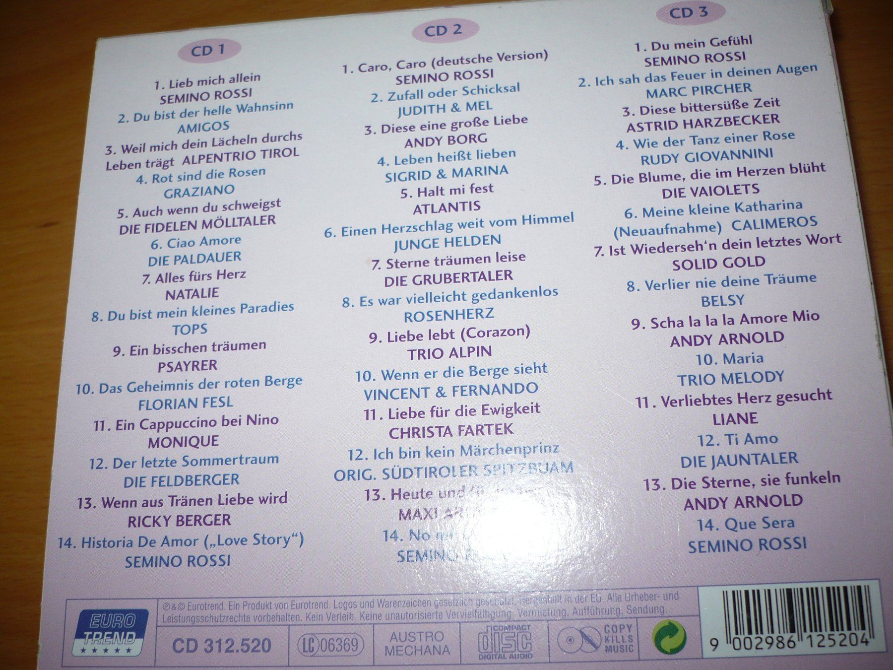 CD: SEMINO ROSSI & FREUNDE 3 CD Box – Nuovo (secondo la descrizione) da Merzligen venduto da Marthe22 1