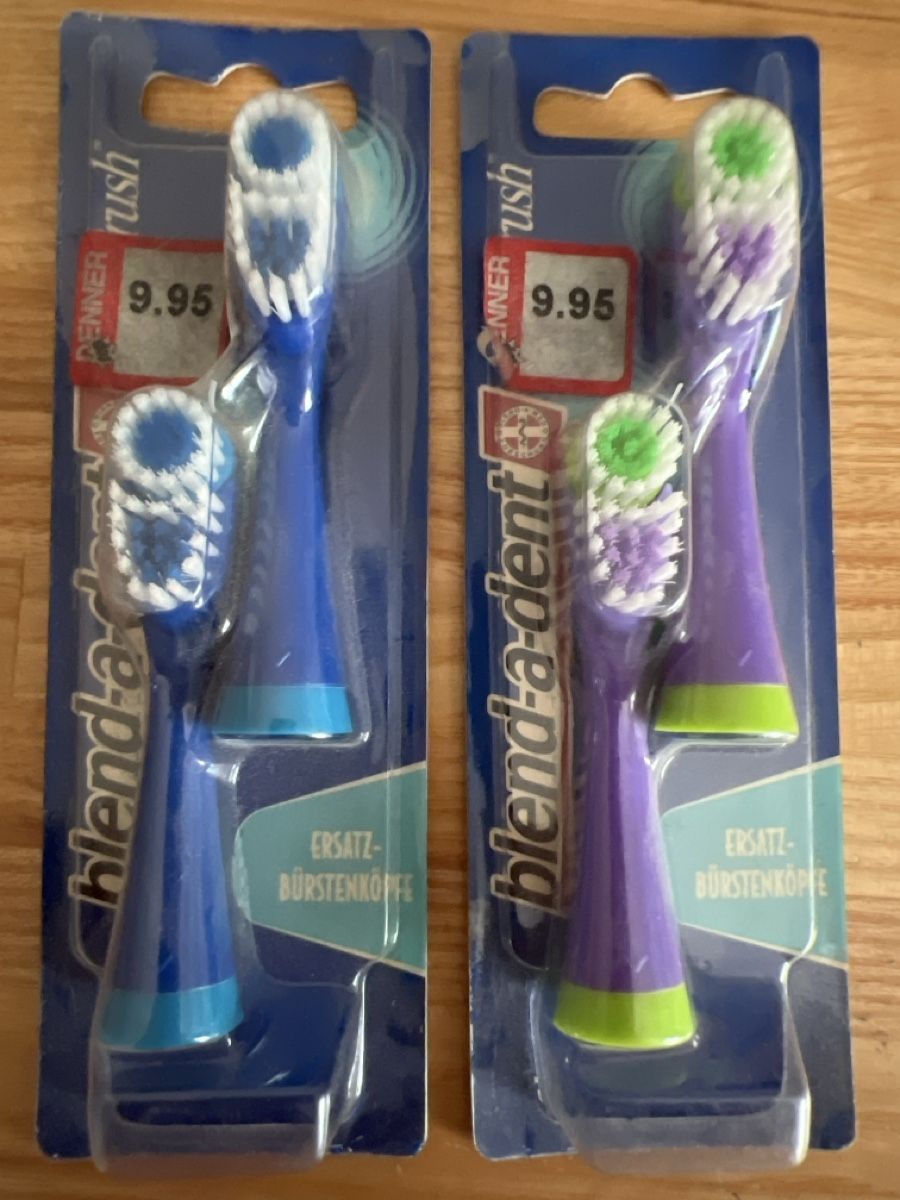 Altro per la casa: Blend-a-dent SpinBrush Ersatzbürstenköpfe, neu, 2 Stück – Nuovo e nell'imballaggio originale da Wettingen venduto da stern910
