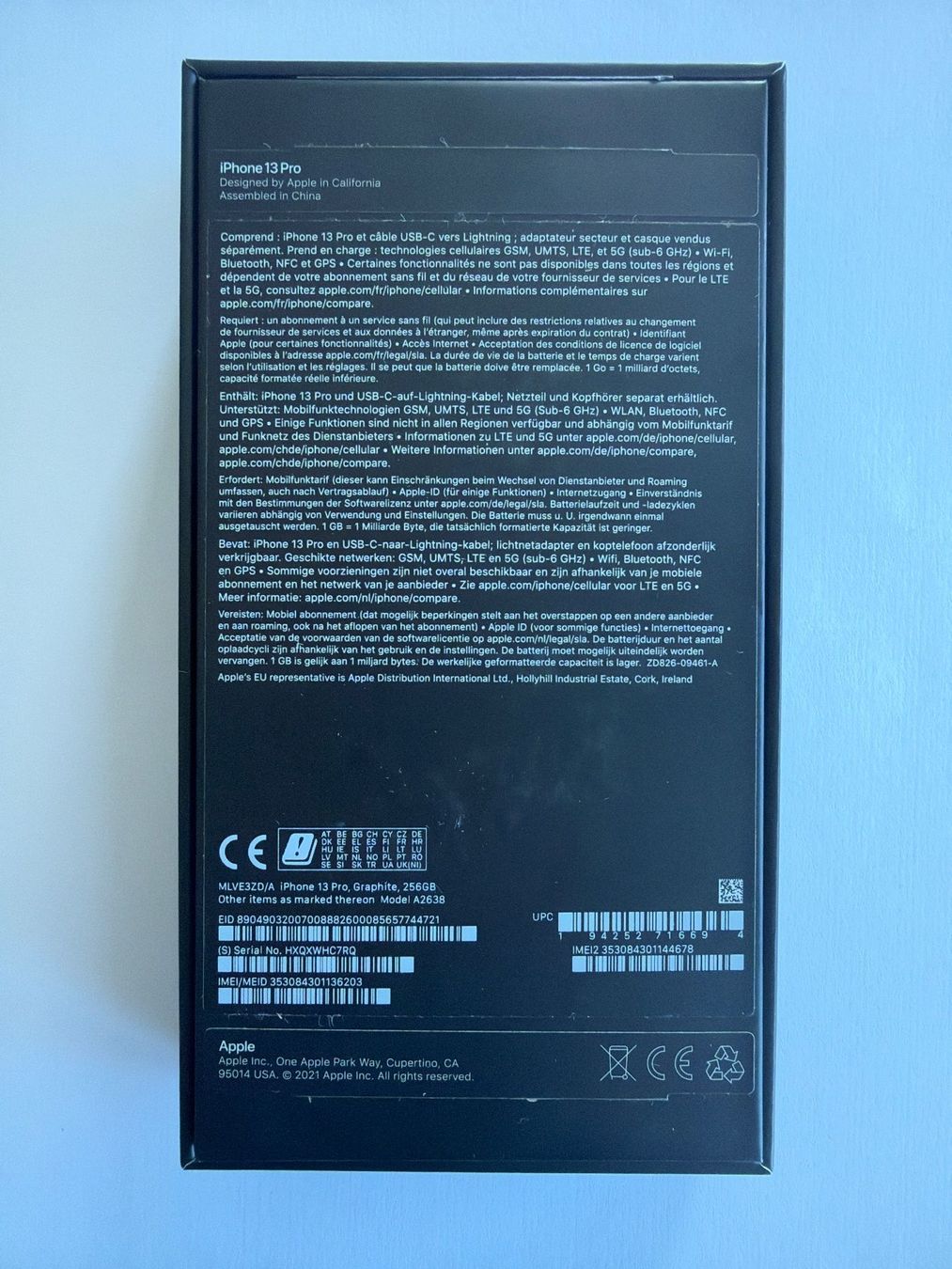 Apple Telefoni cellulari / Smartphones: iPhone 13 Pro|84% Battery(tested by Revendo)|256 GB|Graphit – Usato da Kaltbrunn venduto da leon.eliah 7