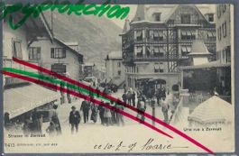 Zermatt. Bahnhofstrasse.