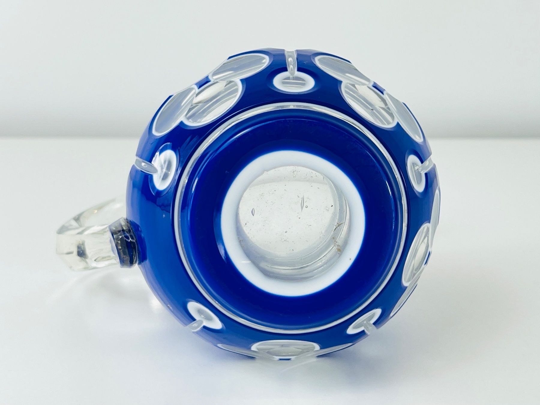 Caraffe: Karaffe Böhmisches Glas Kobaltblau/Weiss – Usato da Zürich venduto da Arche_Brockenhaus 7