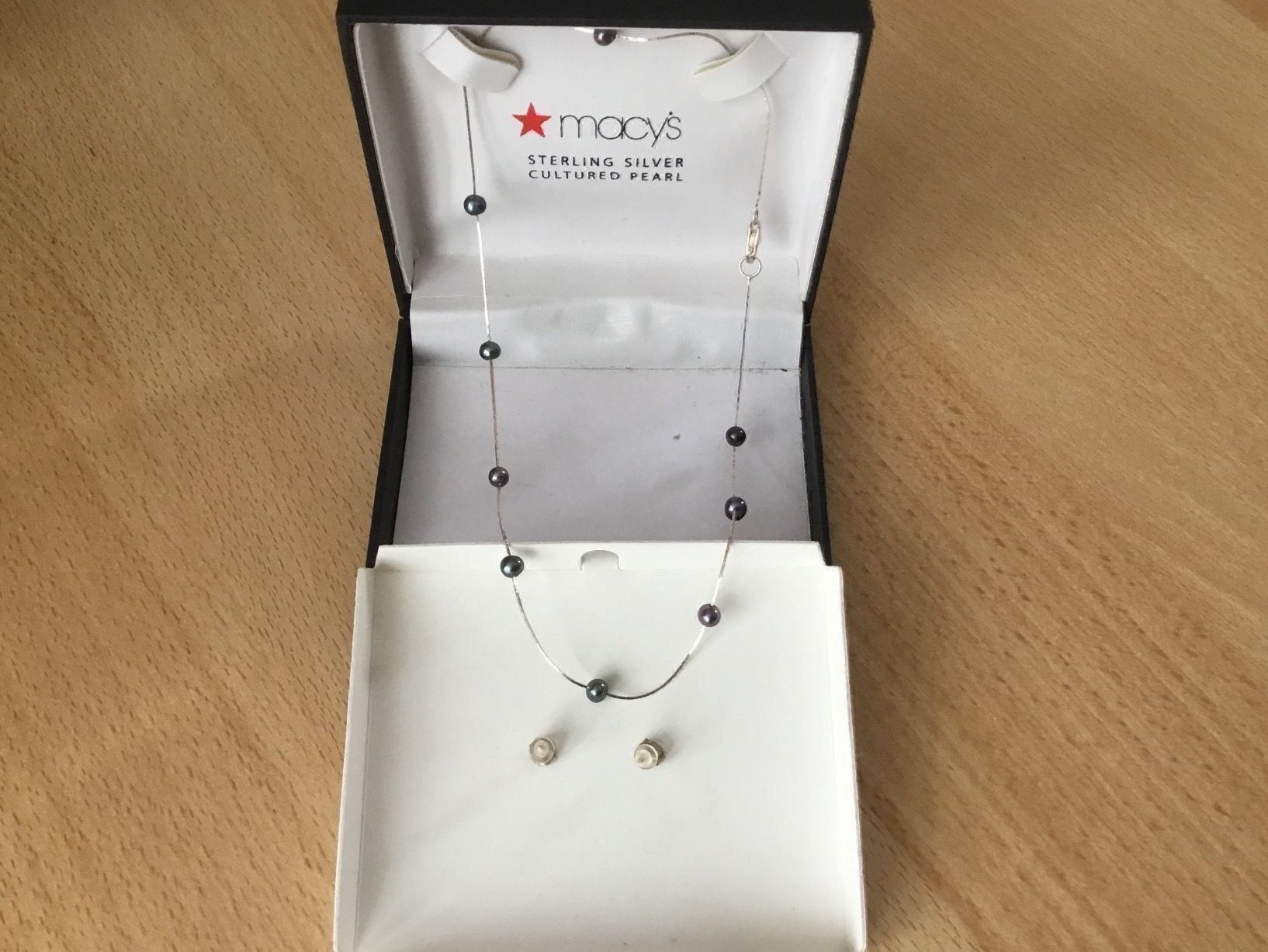 Catenine: Silber Perlen Set! Kette u Ohrstecker! – Nuovo e nell'imballaggio originale da Schöfflisdorf venduto da seahorse61 2