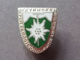 ALTES ABZEICHEN, MAYRHOFEN FÜR BERGSTEIGERISCHE LEISTUNG