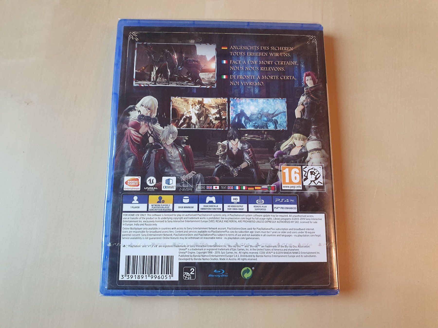 Sony Giochi: Code Vein neu und ovp – Nuovo e nell'imballaggio originale da Stansstad venduto da collectorsshop 1