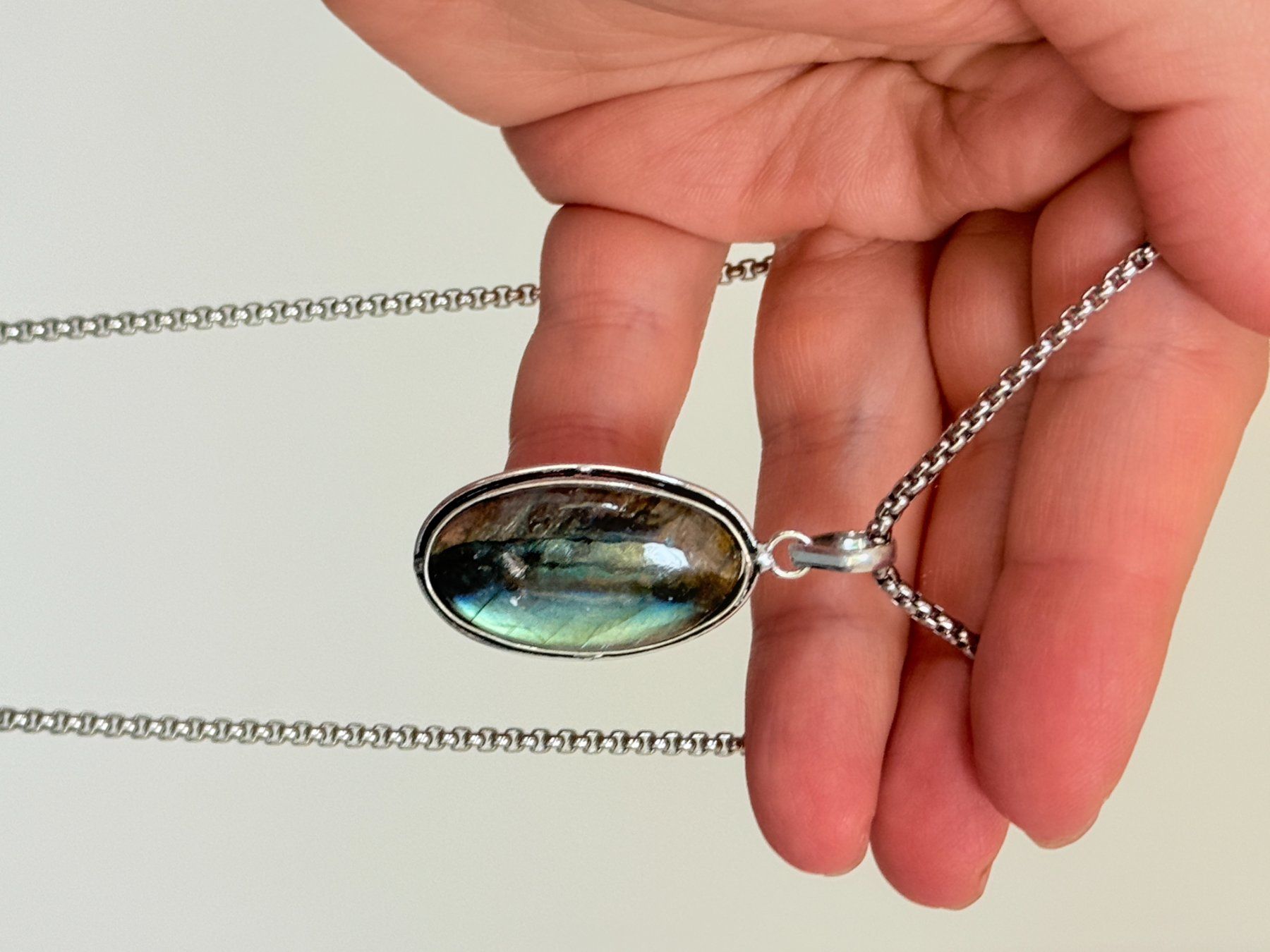 Catenine: Collier avec Labradorite – Nuovo e nell'imballaggio originale da Genève venduto da AWWA 4