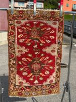 Sehr alter Yastik Teppich asymmetrischen Medaillons 87x56cm