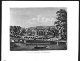 Zürich Bahnhof  Aquatinta 1853