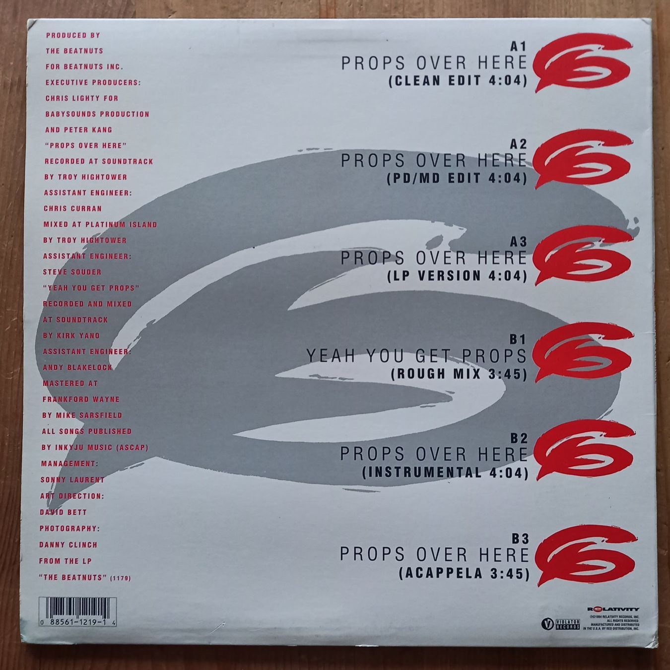 Dischi in vinile: The Beatnuts ‎– Props Over Here  12", 1994 – Usato da münchenstein venduto da karl_heinz_krasser 1