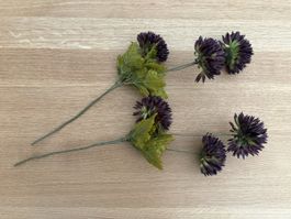 Hill Interiors Kunstblume 45 cm violett schokoladenbraun