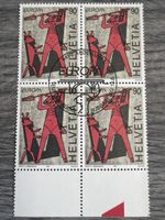 Schweizer Briefmarken Set 4x 90Rp Europa Helvetia 199