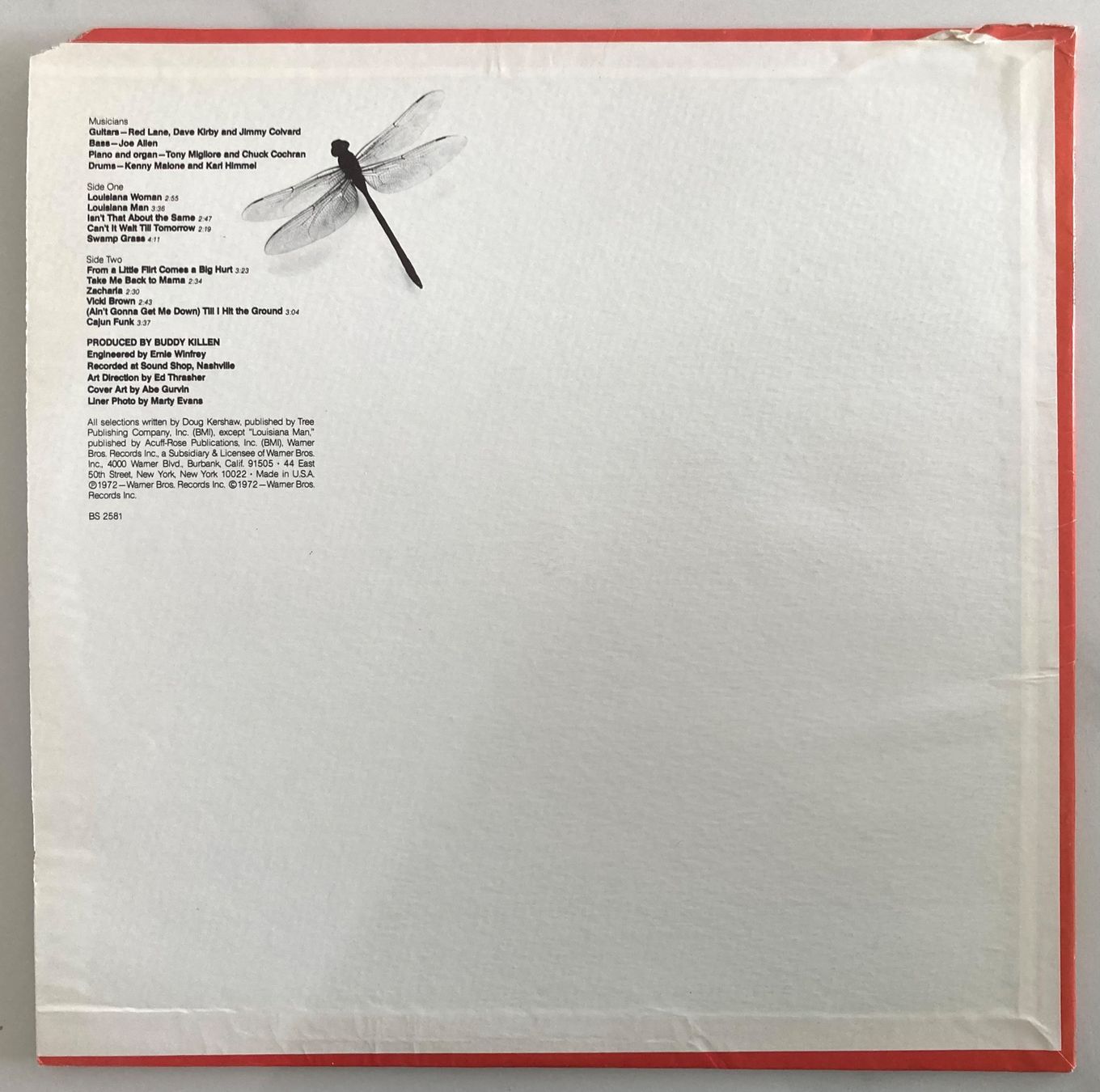 Schallplatten: DOUG KERSHAW - SWAMP GRASS – Gebraucht aus Poliez-Pittet von Newtown-Records 1