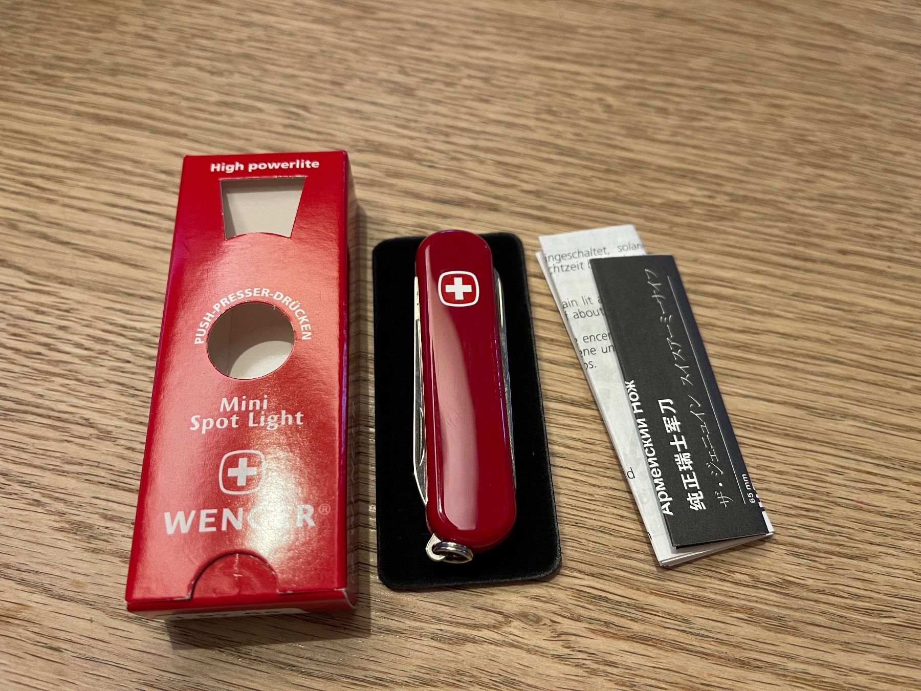 Wenger Coltelli tascabile: Wenger - Mini Spot Light – Nuovo e nell'imballaggio originale da Malix venduto da second_sale