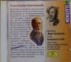 Saint-Saëns/Franck – Orgel-Symphonie/Symphonie D-Moll