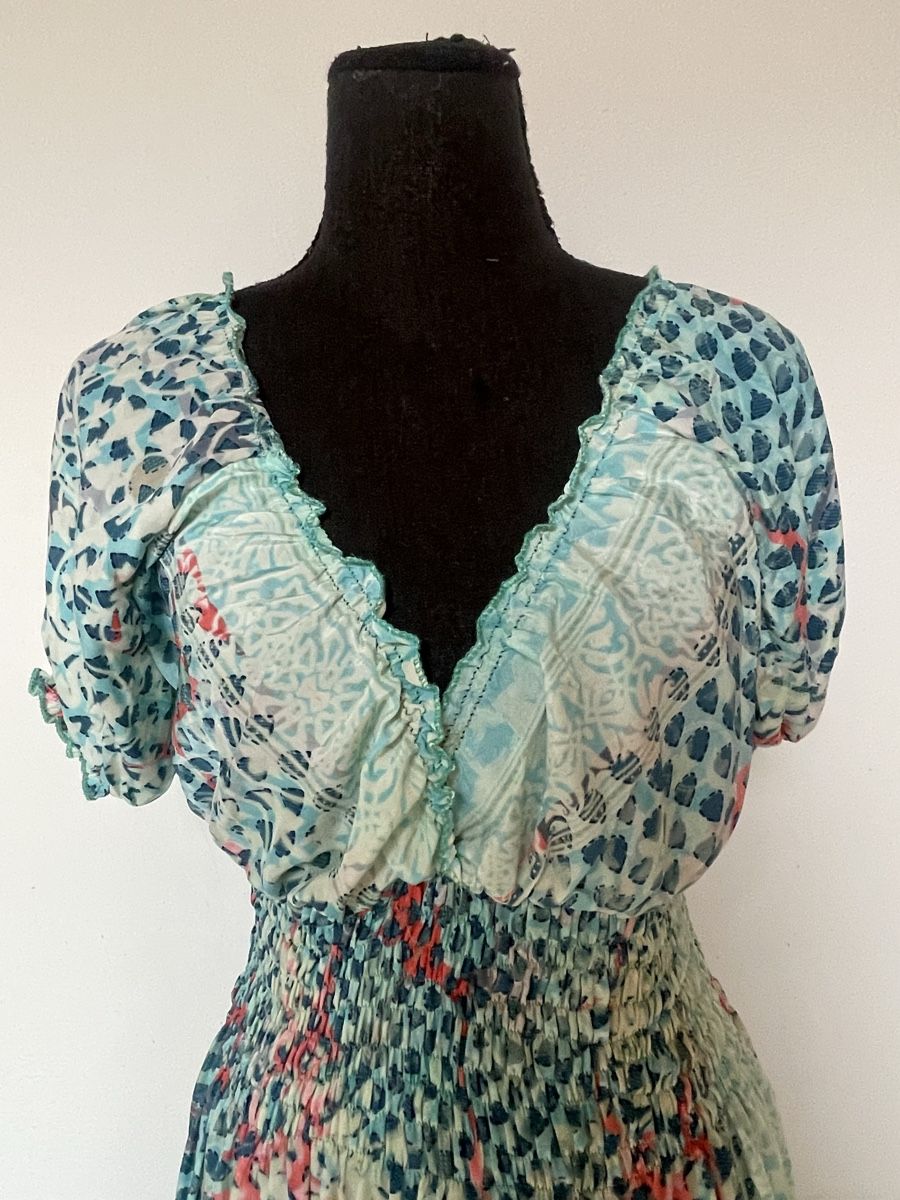 Vestiti: Boho Maxi Stufenkleid aus Seide – Nuovo (secondo la descrizione) da Sigriswil venduto da ck56 2