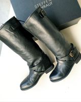 STIEFEL 36 LEDER SCHUHE SANTI BOOTS + STEFFEN SCHRAUT Box