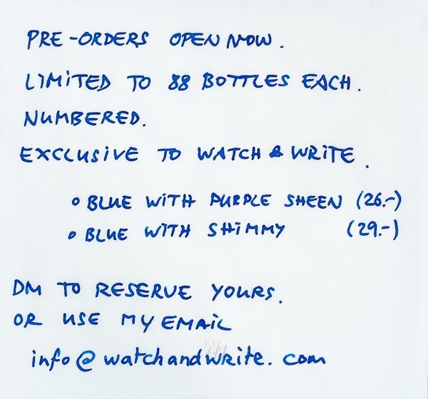 Altro in Scrittura & Disegno: Robert Oster X WATCH & WRITE Limited Edition Ink duo set – Nuovo e nell'imballaggio originale da Bern venduto da watch.and.write.bern 8