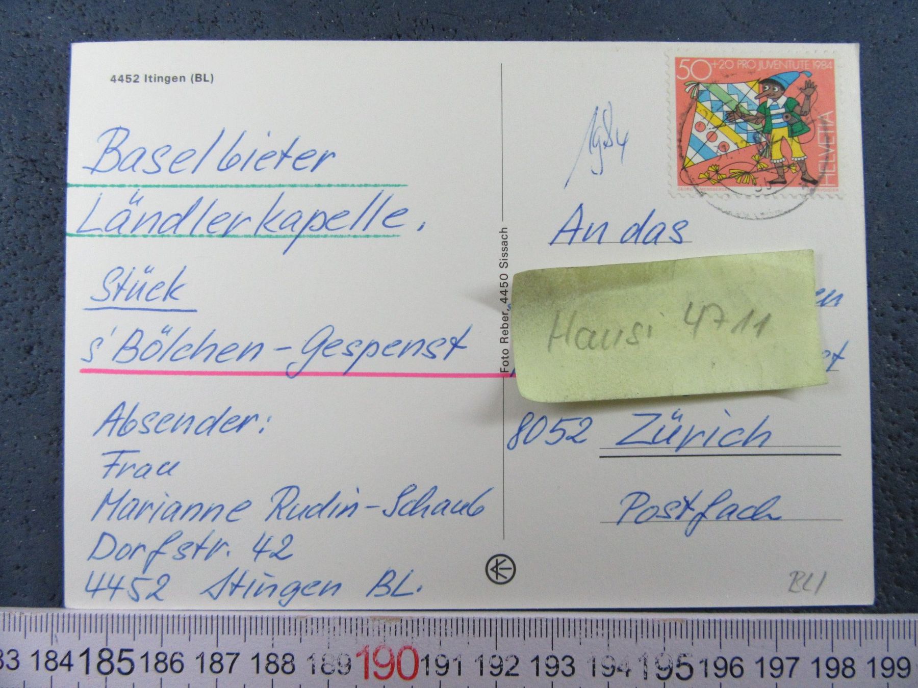 Cartoline postali: ITINGEN BL-AK – Usato da Ettingen venduto da Hausi4711 1