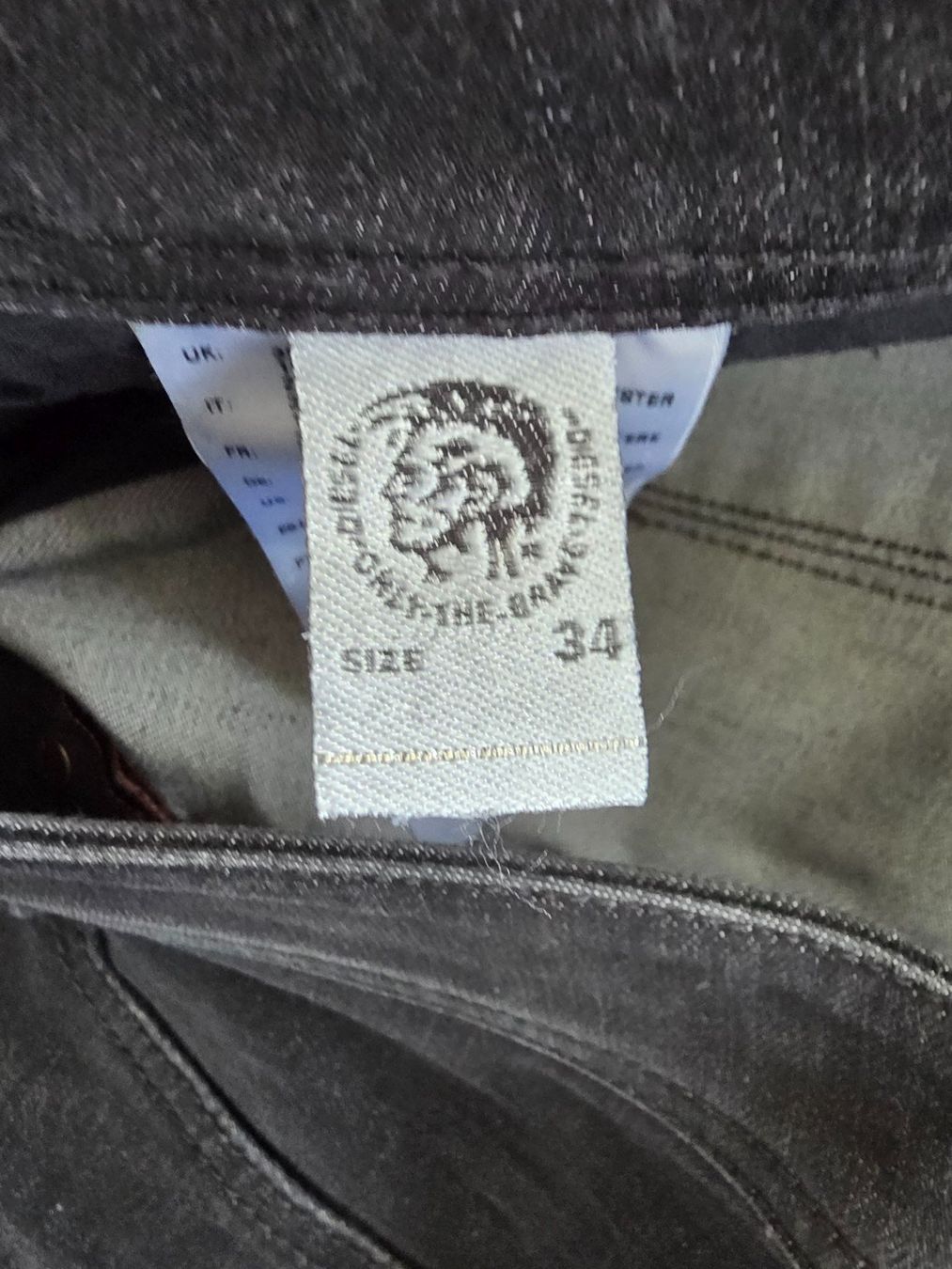 Diesel Jeans: Diesel Sleenker Jeans W34/L32 anthrazit – Usato da Dietlikon venduto da Bonamesa 6