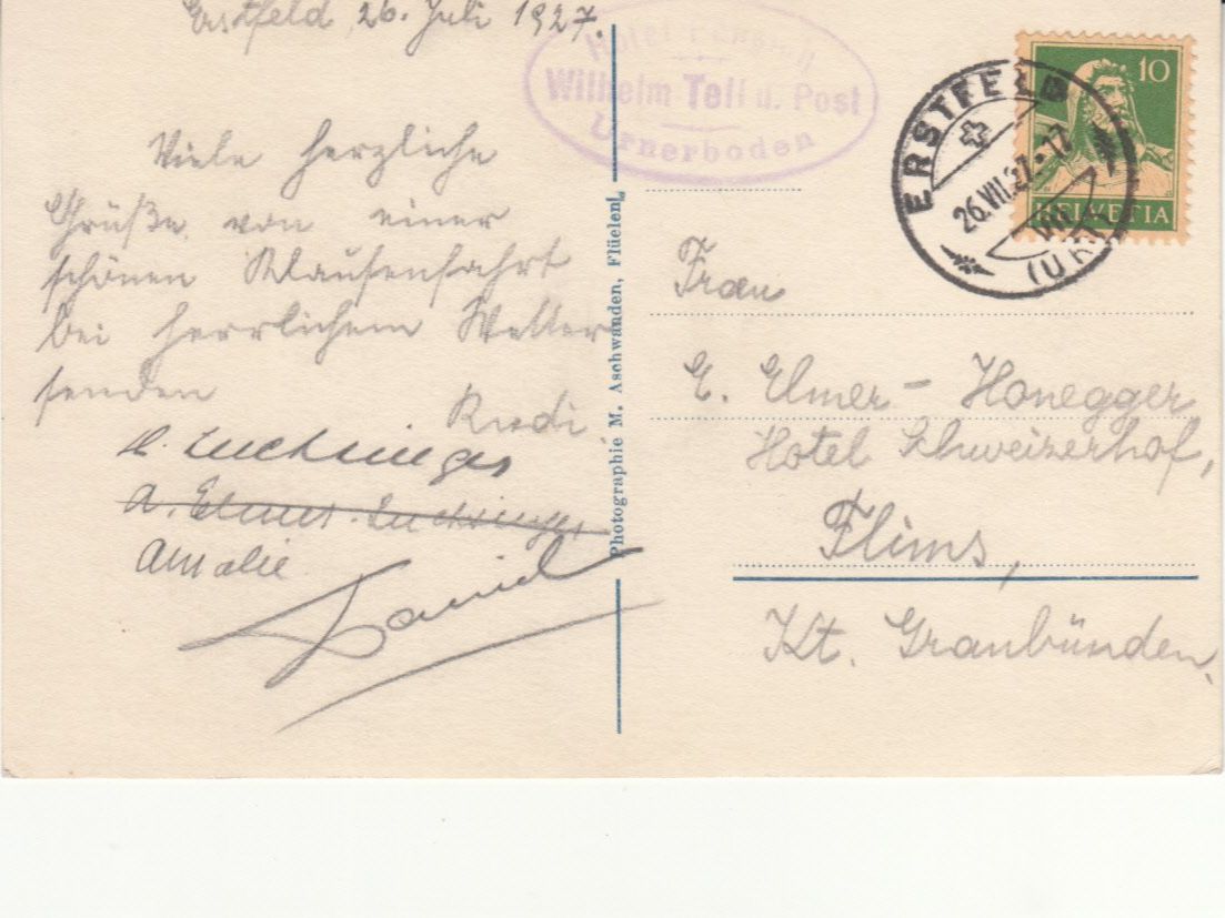 Cartoline postali: Klausenstrasse 1927 – Usato da Bürglen TG venduto da StampGraf 1