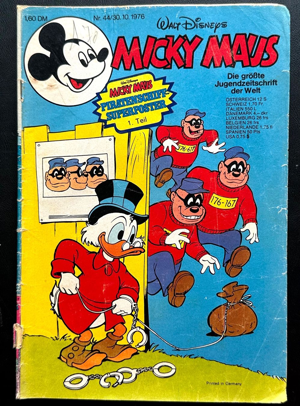 BD: Mickey Maus Nr. 44  30.10.1976 – D'occasion à Seltisberg par quadartswiss