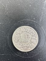 1 Fr 1913 Helvetia Münze Silber 