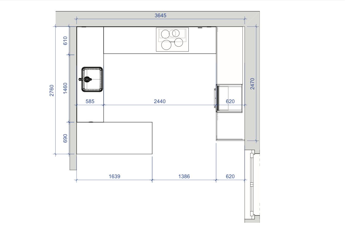 Cucine complete: Moderne Schreiner-Küche – Usato da Bösingen venduto da riedom01 5