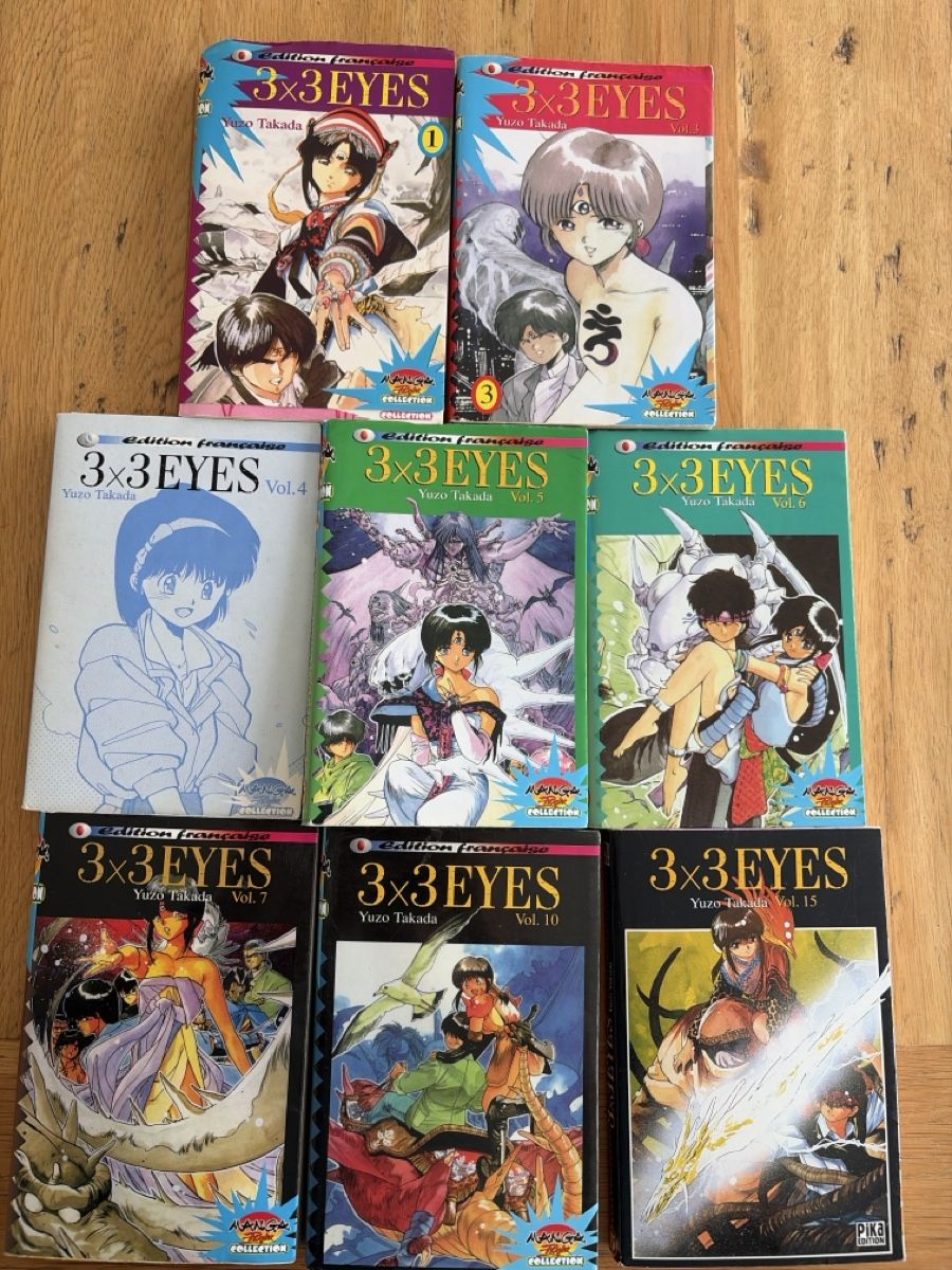 BD: Mangas 3x3 Eyes 8 livres  – D'occasion à Echallens par leo_dk2d 1