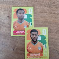 Panini Stickers CIV6, CIV12 Evan Ndicka  Ibrahim Sangaré