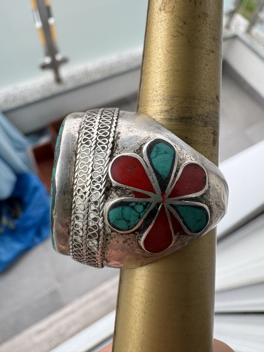 Anelli: Anello afghano di argento con turchese – Nuovo (secondo la descrizione) da Caslano venduto da bri_5jft 2