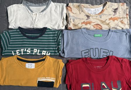 T-Shirts Kinder Verschiedene Farben Groesse 110