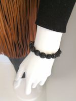 🤩SHAMBALLA ARMBAND SCHWARZ & STRASS STEINE NEU