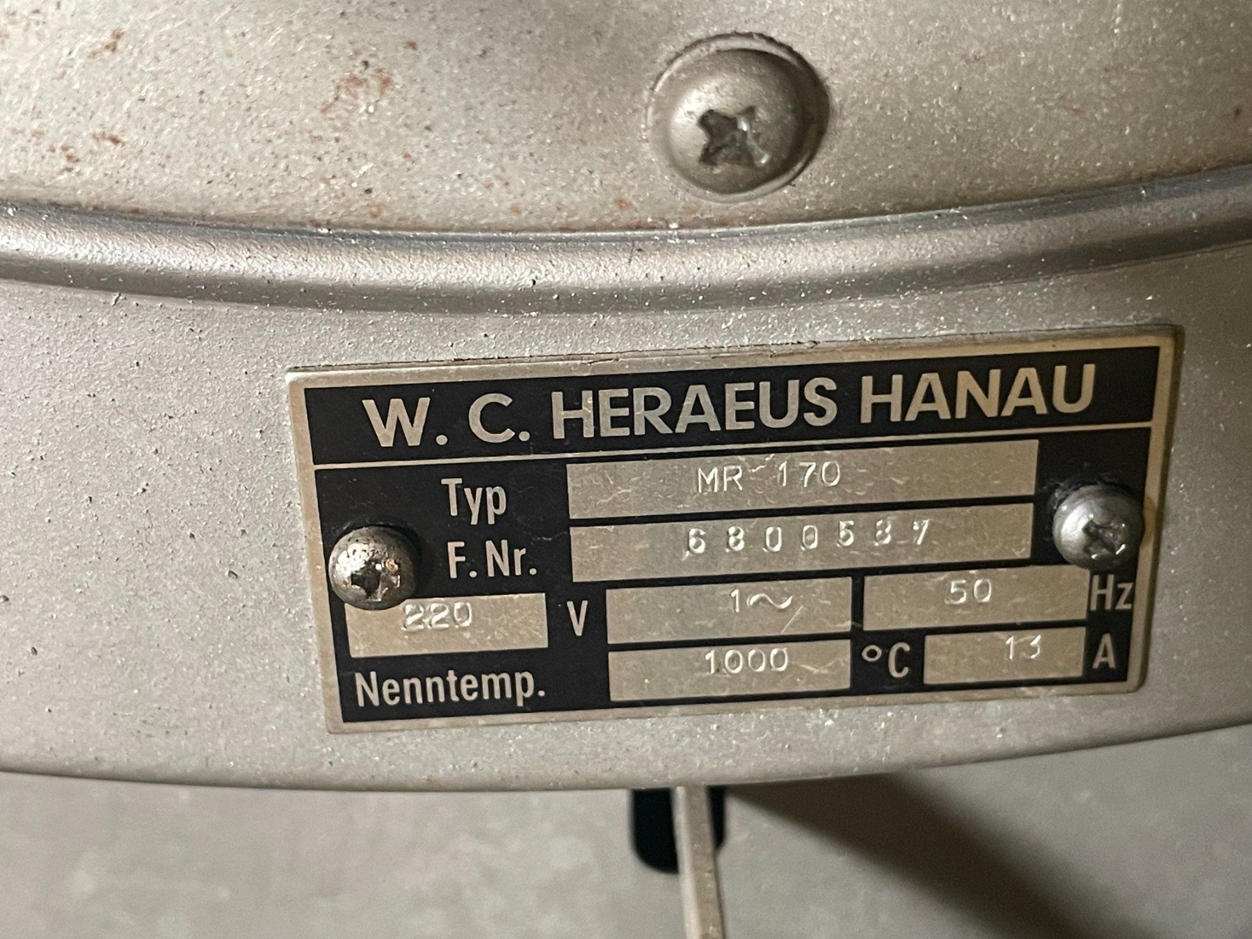 Camini: Härteofen Heraeus Hanau – Usato da Breitenbach venduto da Mechtech111 2